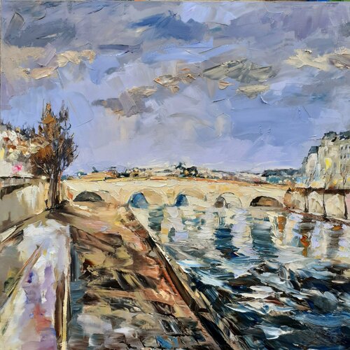Pont Neuf par Olga Novokhatska, Peinture en vente sur Singulart