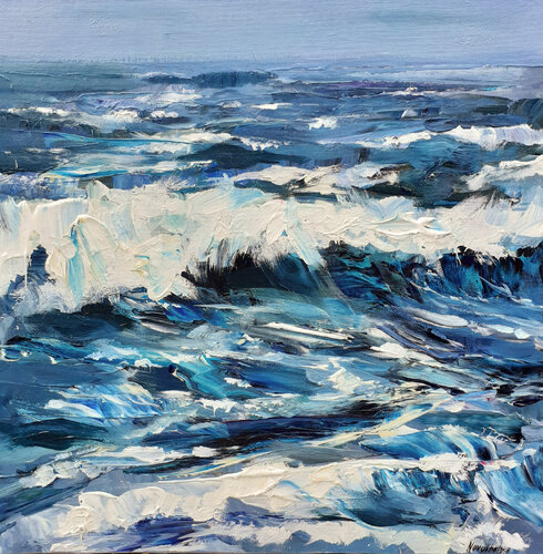 Vagues par Olga Novokhatska, Peinture en vente sur Singulart