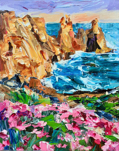 Printemps en Bretagne par Olga Novokhatska, Peinture en vente sur Singulart