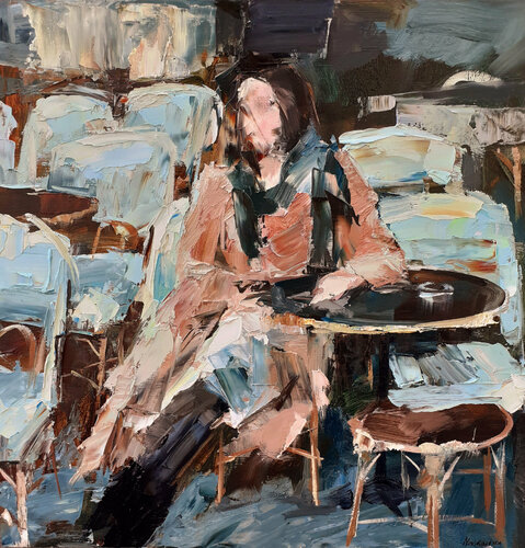 Femme au café II Olga Novokhatska