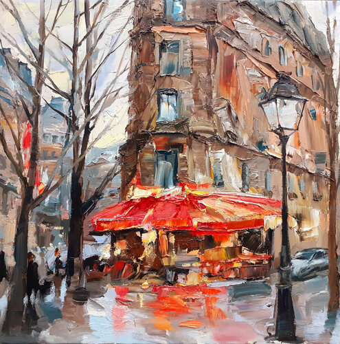 Etude du bar St. André par Olga Novokhatska, Peinture en vente sur Singulart