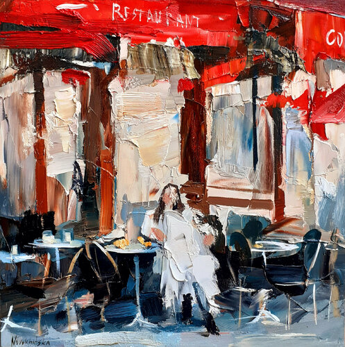 Etude du café rouge II Olga Novokhatska