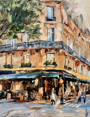 Rues de Paris par Olga Novokhatska, Peinture en vente sur Singulart