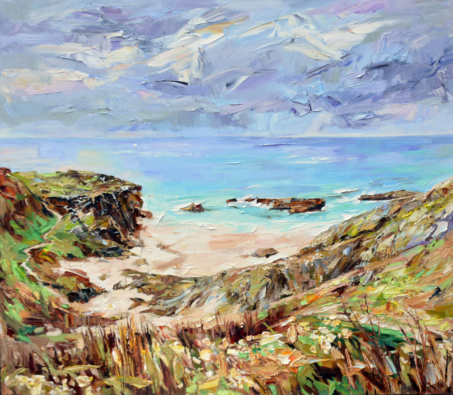 Petite crique en Bretagne Olga Novokhatska Originalgemälde zu verkaufen