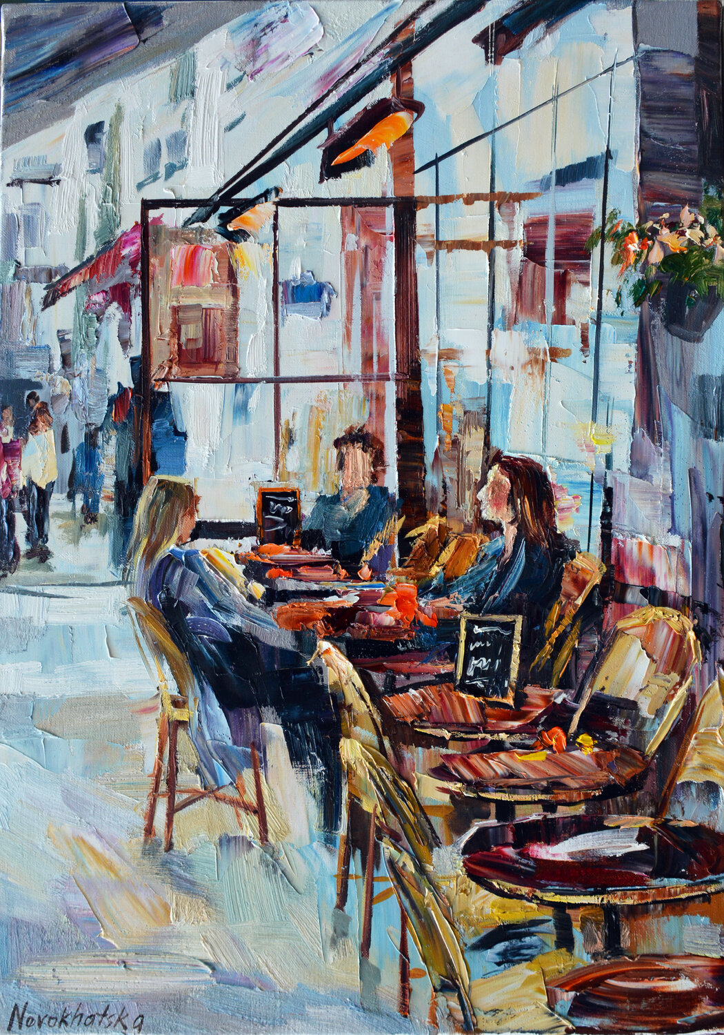 Terrasse parisienne Olga Novokhatska