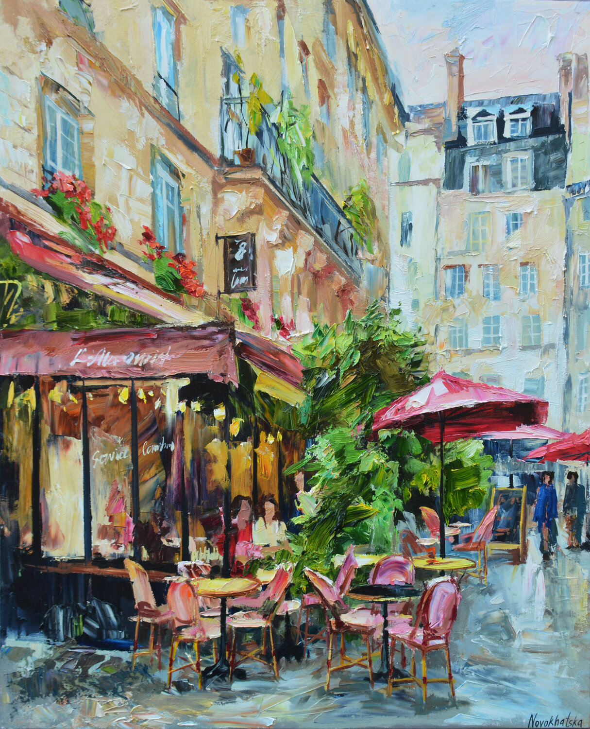 Paris Street Cafe Paintings