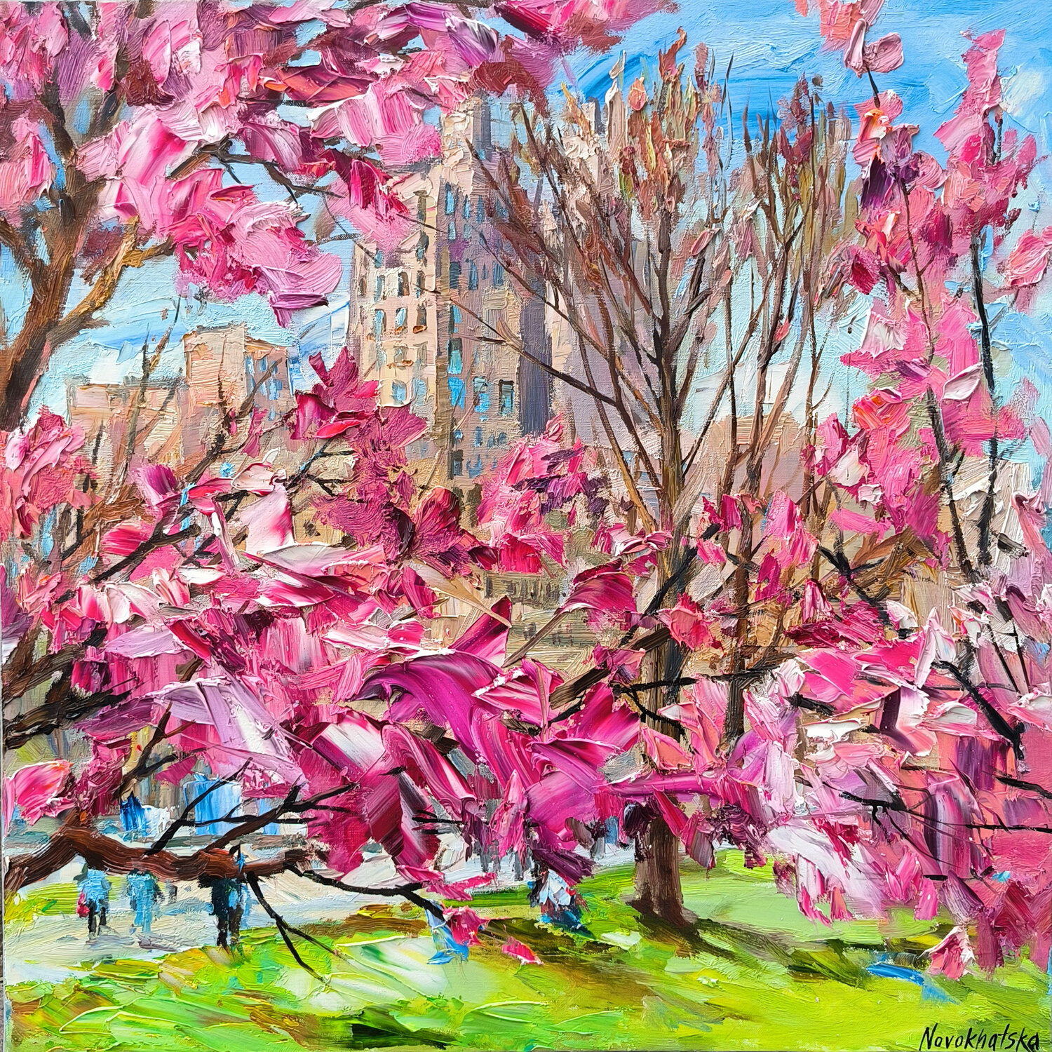 Central parc au printemps Olga Novokhatska