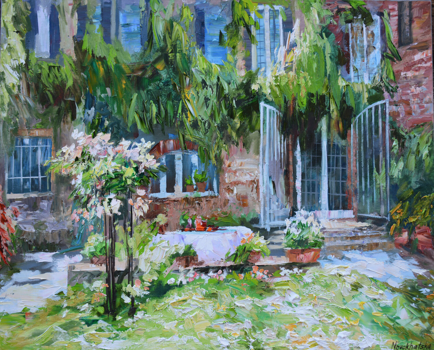 Jardin à Venise Olga Novokhatska Originalgemälde zu verkaufen