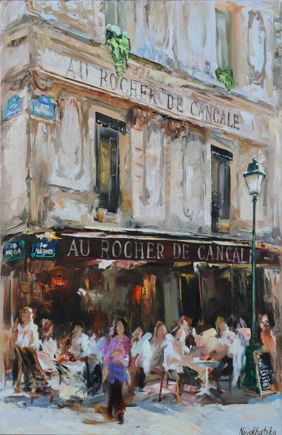 Au Rocher de Cancale Olga Novokhatska Original painting for sale