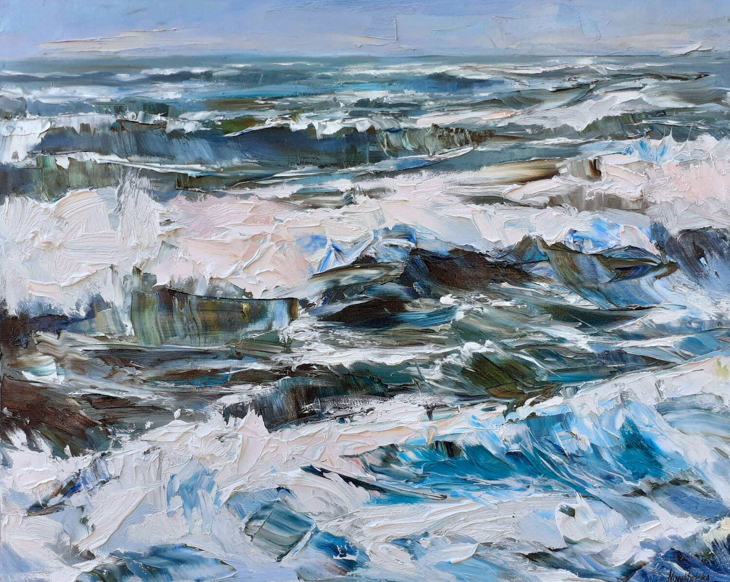 Vagues de Bretagne Olga Novokhatska