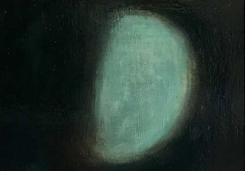 Blue Moon - Waxing von Russell Gilder, Malerei kaufen auf Singulart