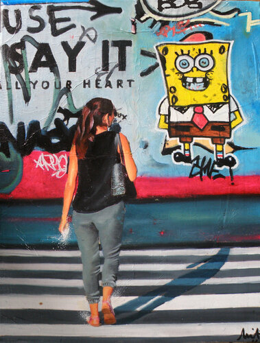 Rencontre Spongieuse de Emilie Pannier, Pintura a la venta en Singulart