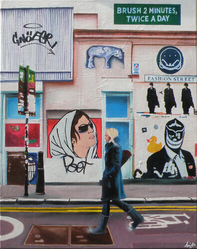 Un canard sur l'épaule van Emilie Pannier, Schilderij te koop op Singulart