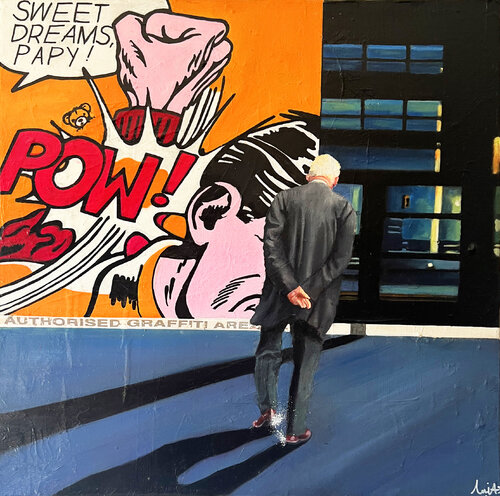 Sweet dreams papy ! de Emilie Pannier, Pintura a la venta en Singulart