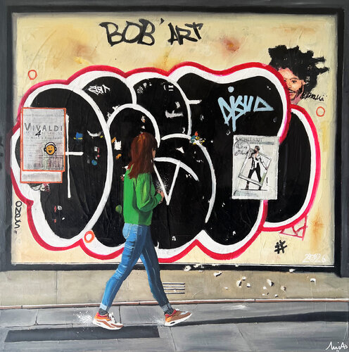 Milie in Paris de Emilie Pannier, Pintura a la venta en Singulart