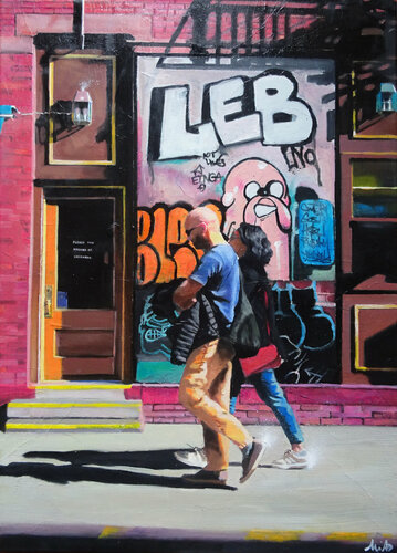 Western Avenue van Emilie Pannier, Schilderij te koop op Singulart