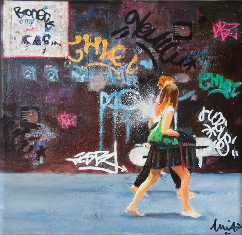 A l'orée de la Cité de Emilie Pannier, Pintura a la venta en Singulart