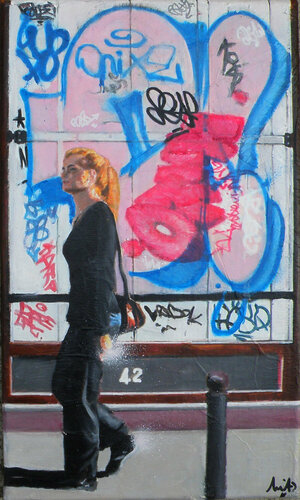 Les murs déclament van Emilie Pannier, Schilderij te koop op Singulart