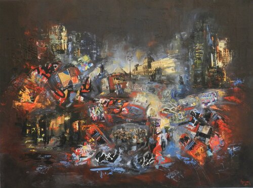 Paris divine di Lysiane Beck, Pittura in vendita su Singulart