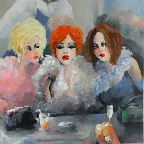 La fête di Lysiane Beck, Pittura in vendita su Singulart