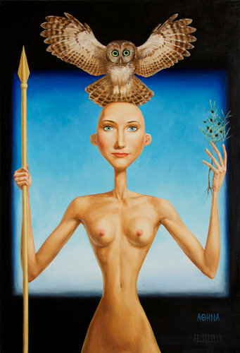 ATHENA van Myriam Feuilloley, Schilderij te koop op Singulart