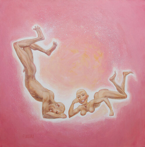 La vie en rose by Myriam Feuilloley, 油畫 for Sale on Singulart