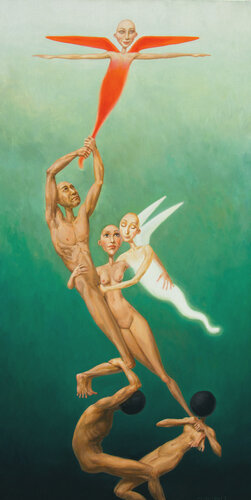 Parachutes by Myriam Feuilloley, 油畫 for Sale on Singulart