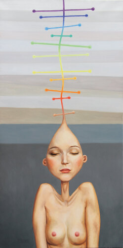 La shamane par Myriam Feuilloley, Peinture en vente sur Singulart