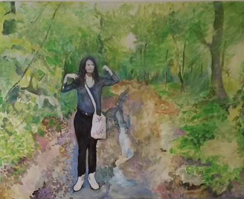 Im Stadtwald par Nataliy Schenkmann, Peinture en vente sur Singulart