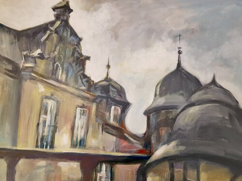 Burg Namedy. Eine Geschichte und die Zeit. by Nataliy Schenkmann, Painting for Sale on Singulart