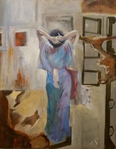 im Boudoir par Nataliy Schenkmann, Peinture en vente sur Singulart