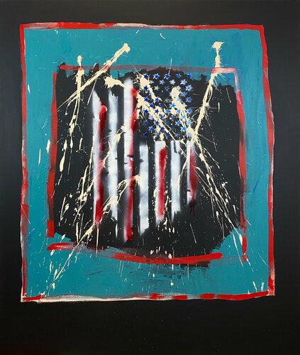 Patriotic #14 di Stephanie Dillon, Pittura in vendita su Singulart