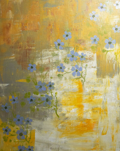 Floral - 4 van Stephanie Dillon, Schilderij te koop op Singulart