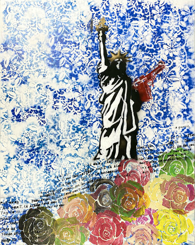 Patriotic #5 van Stephanie Dillon, Schilderij te koop op Singulart