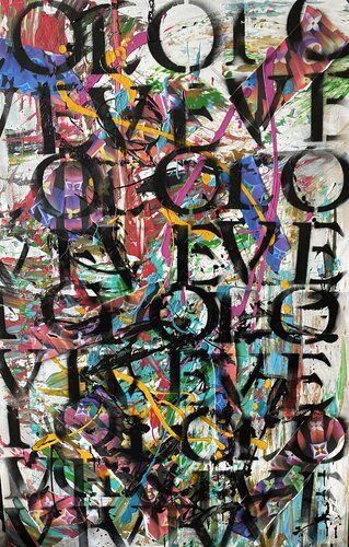 LOVE Abstract #22 van Stephanie Dillon, Schilderij te koop op Singulart