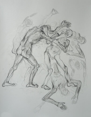 Auseinandersetzung par Wolfgang Eckert, Dessin en vente sur Singulart