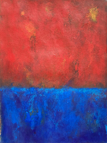 Red on the sky II by Luis Medina Manso, Work on Paper for Sale on Singulart