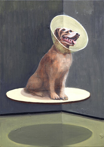 o.T. (Dog) van Tom Gefken, Schilderij te koop op Singulart