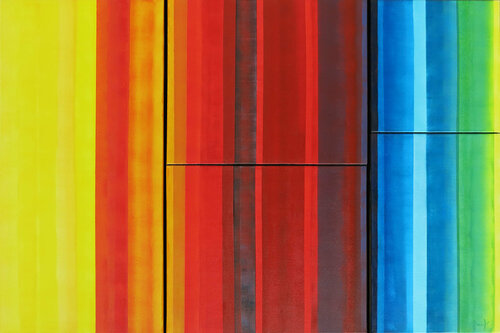 Code hacké - communication perturbée van Myriam Bonnet, Schilderij te koop op Singulart