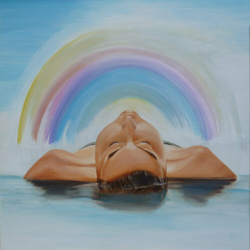 Voyage spa-ciel von Myriam Bonnet, Malerei kaufen auf Singulart