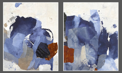 "Über Freiheit und Halt Nr. 11" & "Über Freiheit und Halt Nr. 14" de Katja Gramann, Pintura a la venta en Singulart