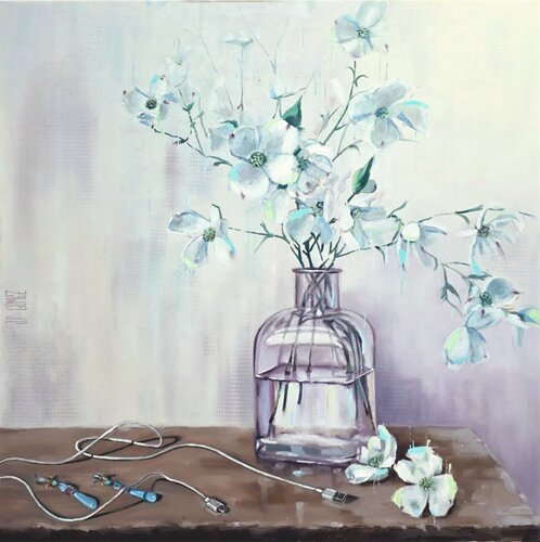 WHITE PASSION by Juan Francisco Gomez Cambronero, Painting for Sale on Singulart