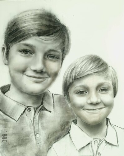 NIÑOS de Juan Francisco Gomez Cambronero, Pintura a la venta en Singulart