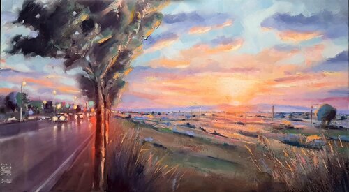 LAS LUCES DE OTOÑO DE MI NIÑEZ par Juan Francisco Gomez Cambronero, Peinture en vente sur Singulart