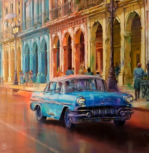 HABANA PASSION di Juan Francisco Gomez Cambronero, Pittura in vendita su Singulart