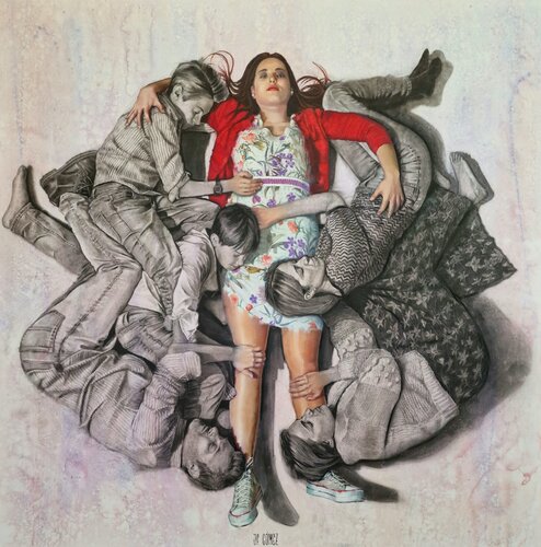 "El Abrazo" di Juan Francisco Gomez Cambronero, Pittura in vendita su Singulart