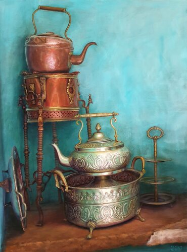 Té en Rabat von Juan Francisco Gomez Cambronero, Malerei kaufen auf Singulart