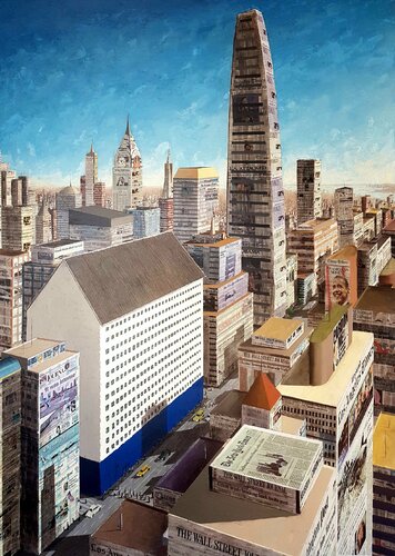 "MANCHEGOS POR EL MUNDO" von Juan Francisco Gomez Cambronero, Malerei kaufen auf Singulart