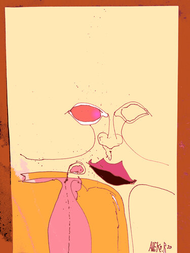d-05 An Eye For An Eye on Maize by Aleks Rosenberg, Work on Paper for Sale on Singulart