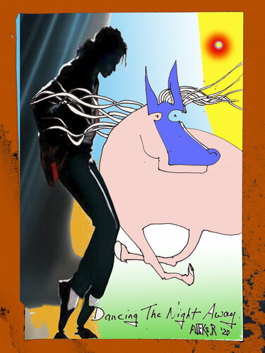 d-14 Dancing the Night Away With Michael Jackson di Aleks Rosenberg, Digitale in vendita su Singulart